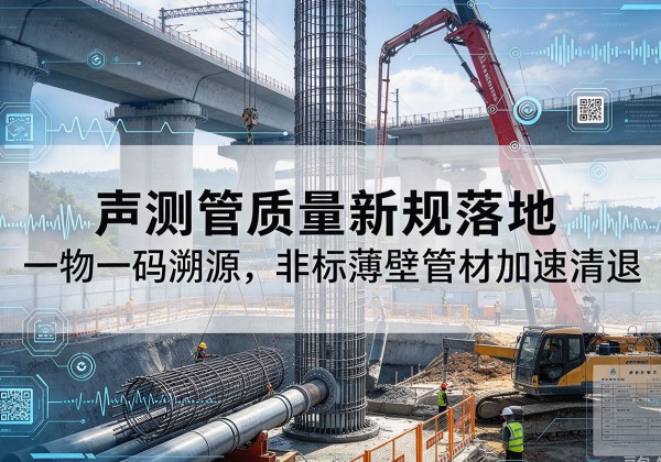 都江堰声测管质量新规落地，一物一码溯源，非标薄壁管材加速清退